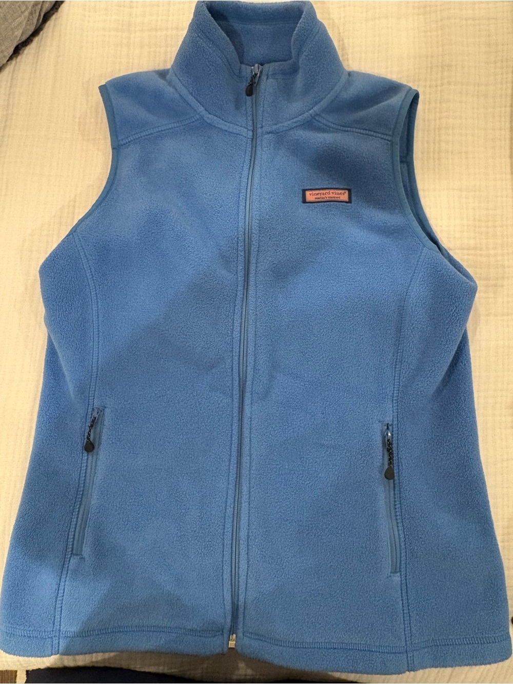 Vineyard Vines Light Blue Fleece Vest